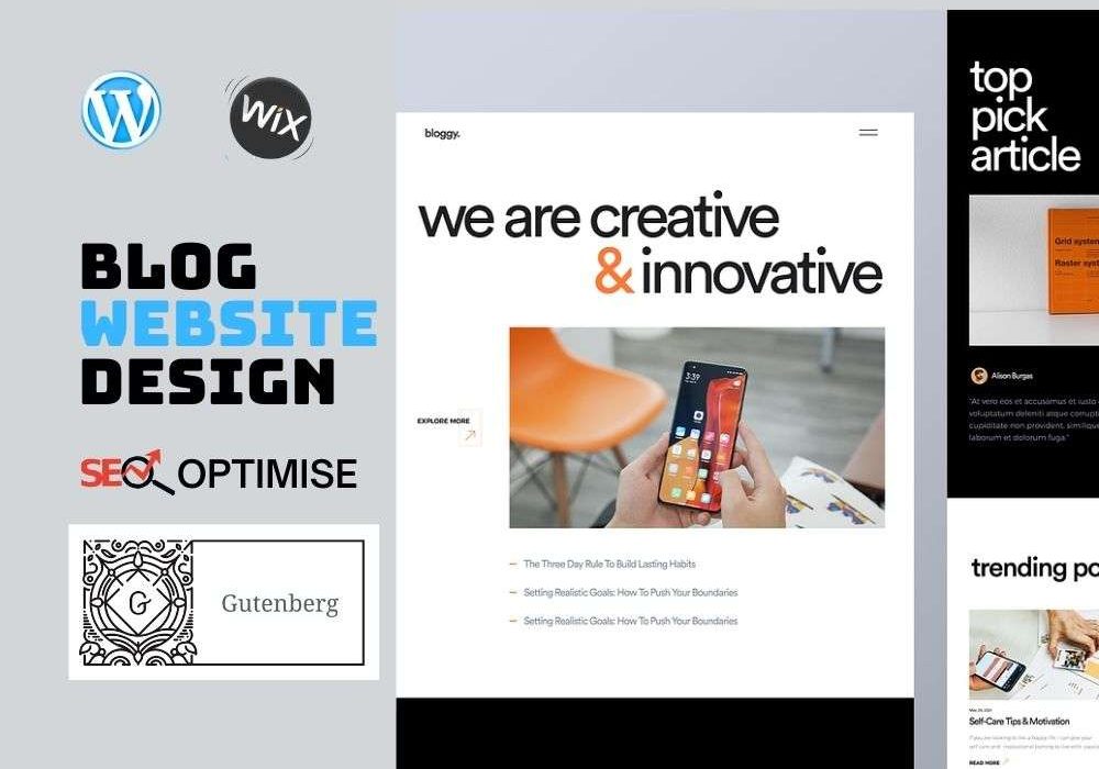 How to design blog website and rank on 1st page